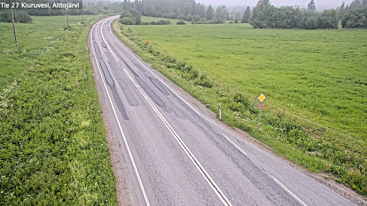Kelikamerat Kuva Tie 27 Kiuruvesi, Aittojärvi, Kiuruvesi, Pohjois-Savo