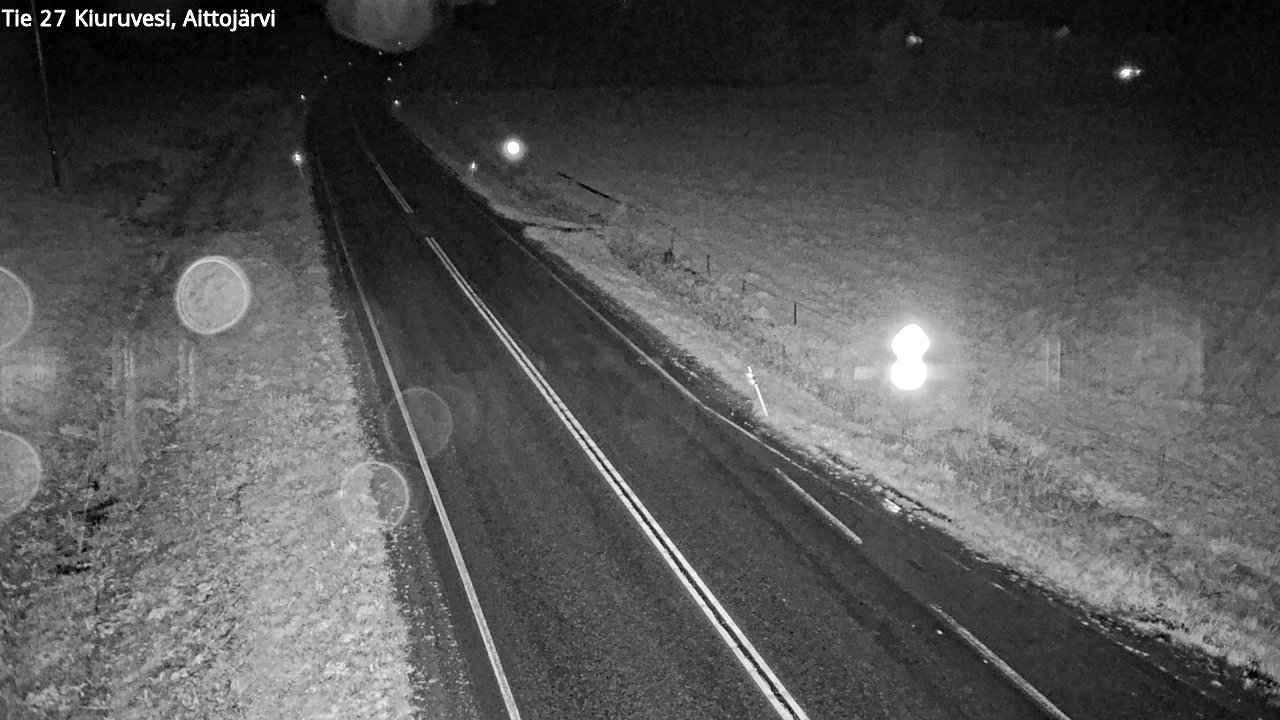 Weather Camera Image Road 27 Kiuruvesi, Aittojärvi, Kiuruvesi, Pohjois-Savo