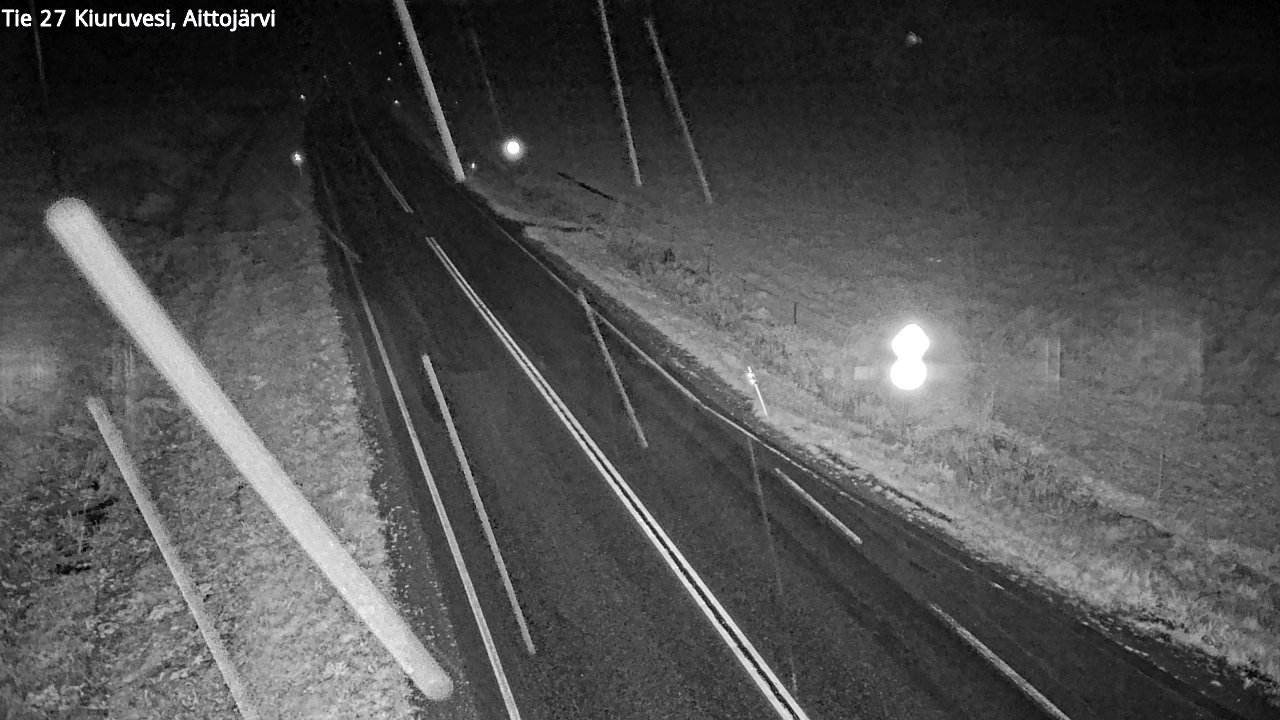 Weather Camera Image Road 27 Kiuruvesi, Aittojärvi, Kiuruvesi, Pohjois-Savo