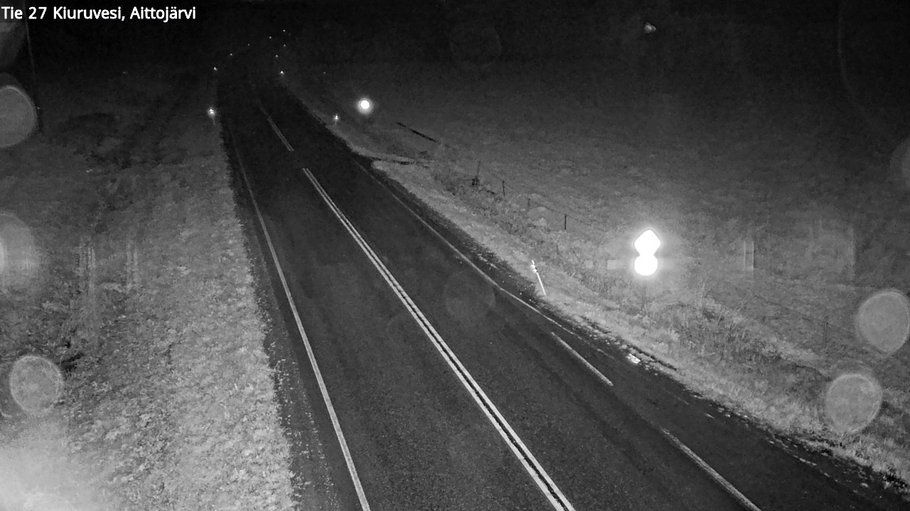 Weather Camera Image Road 27 Kiuruvesi, Aittojärvi, Kiuruvesi, Pohjois-Savo