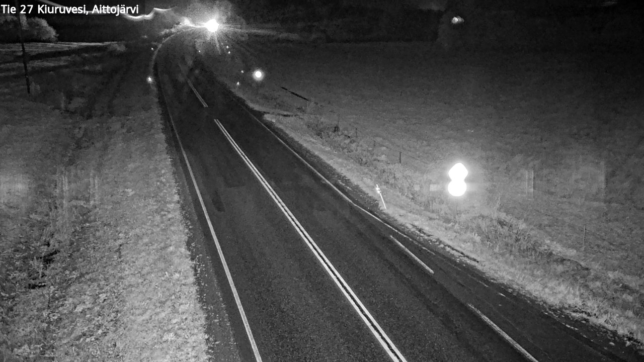 Weather Camera Image Road 27 Kiuruvesi, Aittojärvi, Kiuruvesi, Pohjois-Savo