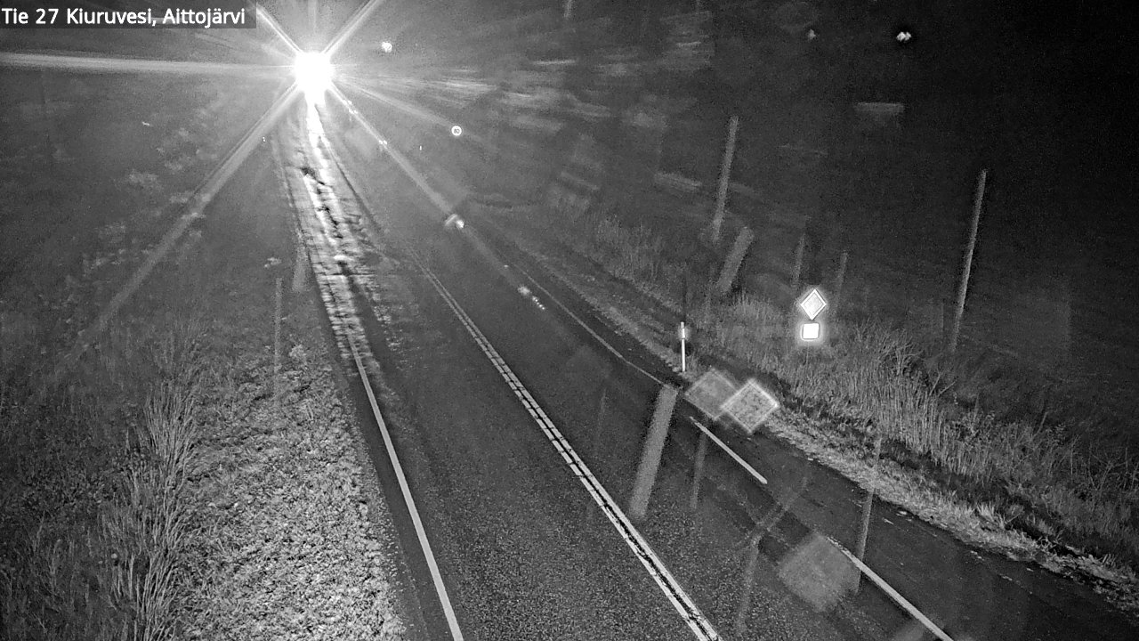 Weather Camera Image Road 27 Kiuruvesi, Aittojärvi, Kiuruvesi, Pohjois-Savo