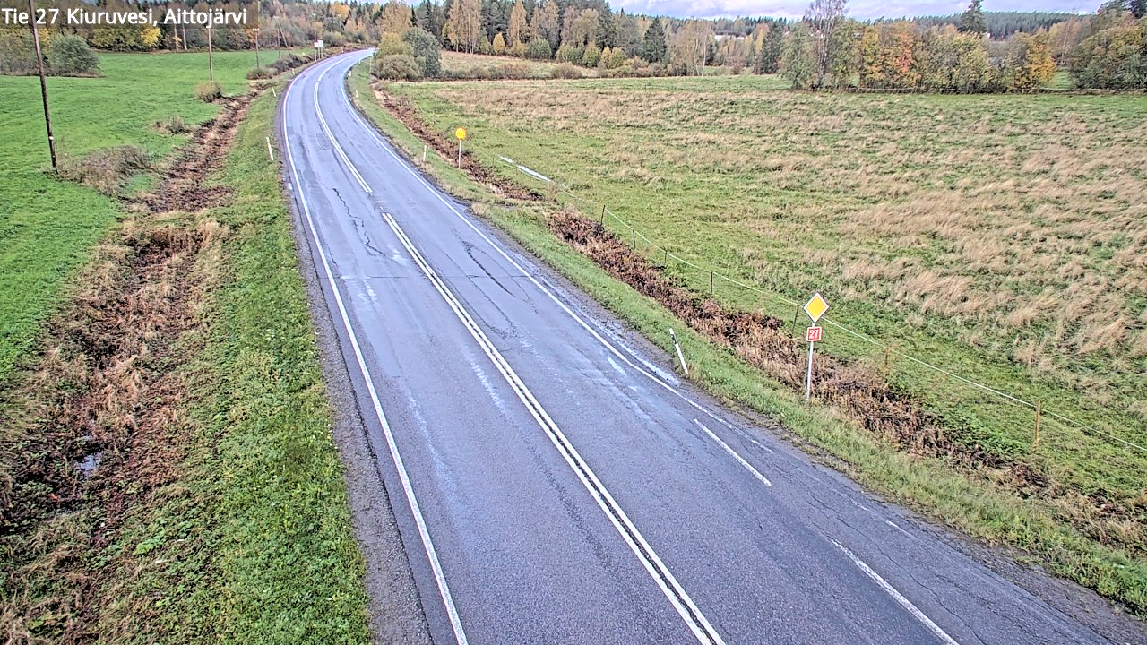 Weather Camera Image Road 27 Kiuruvesi, Aittojärvi, Kiuruvesi, Pohjois-Savo