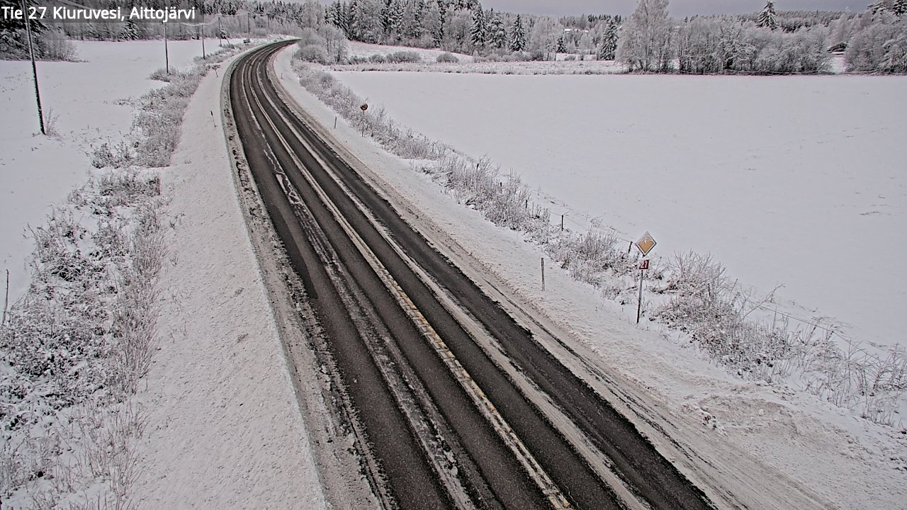 Kelikamerat Kuva Tie 27 Kiuruvesi, Aittojärvi, Kiuruvesi, Pohjois-Savo