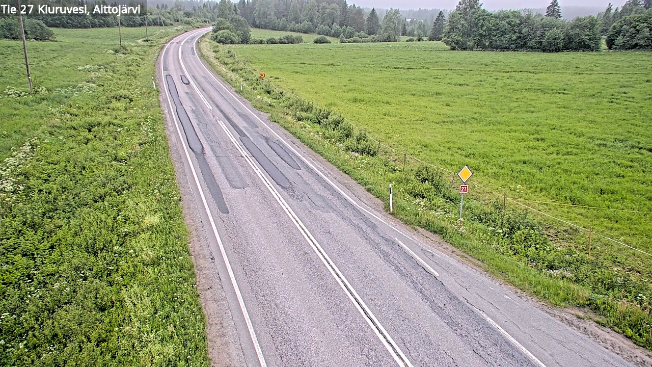Kelikamerat Kuva Tie 27 Kiuruvesi, Aittojärvi, Kiuruvesi, Pohjois-Savo
