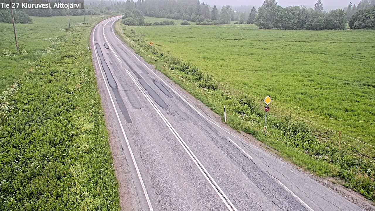 Kelikamerat Kuva Tie 27 Kiuruvesi, Aittojärvi, Kiuruvesi, Pohjois-Savo