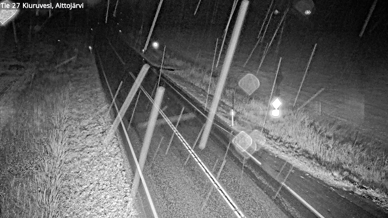 Weather Camera Image Road 27 Kiuruvesi, Aittojärvi, Kiuruvesi, Pohjois-Savo