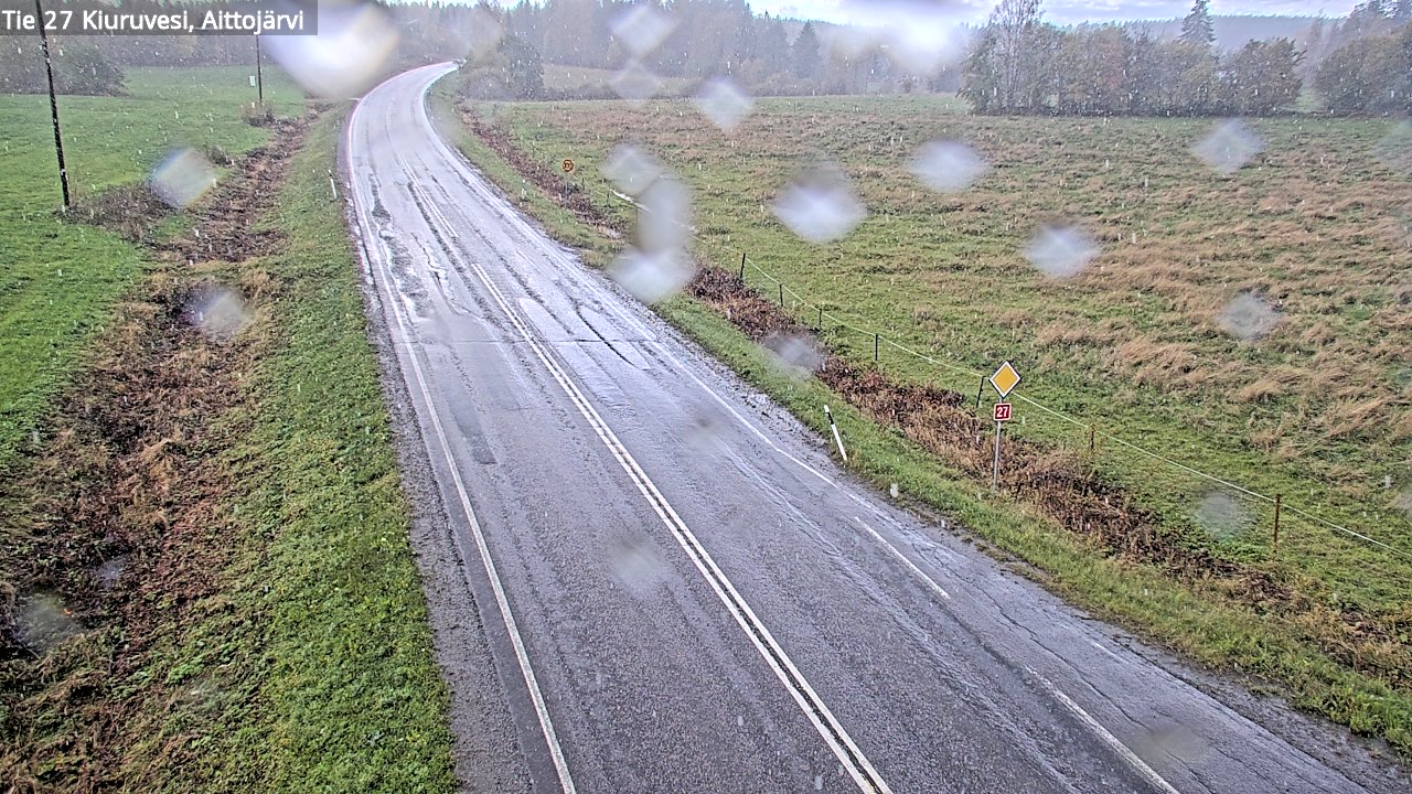Weather Camera Image Road 27 Kiuruvesi, Aittojärvi, Kiuruvesi, Pohjois-Savo