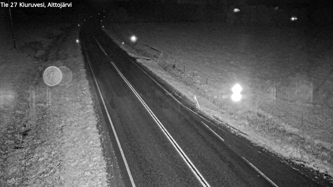 Weather Camera Image Road 27 Kiuruvesi, Aittojärvi, Kiuruvesi, Pohjois-Savo