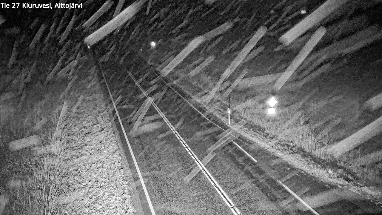 Weather Camera Image Road 27 Kiuruvesi, Aittojärvi, Kiuruvesi, Pohjois-Savo