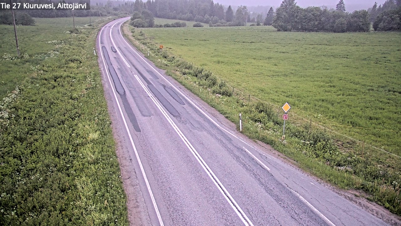 Kelikamerat Kuva Tie 27 Kiuruvesi, Aittojärvi, Kiuruvesi, Pohjois-Savo