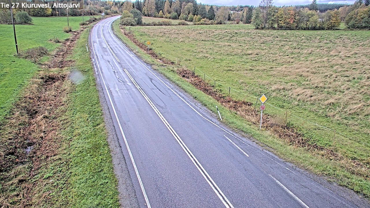 Weather Camera Image Road 27 Kiuruvesi, Aittojärvi, Kiuruvesi, Pohjois-Savo