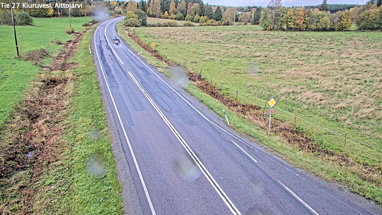 Weather Camera Image Road 27 Kiuruvesi, Aittojärvi, Kiuruvesi, Pohjois-Savo