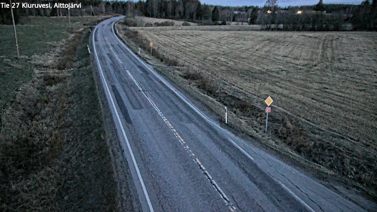 Kelikamerat Kuva Tie 27 Kiuruvesi, Aittojärvi, Kiuruvesi, Pohjois-Savo