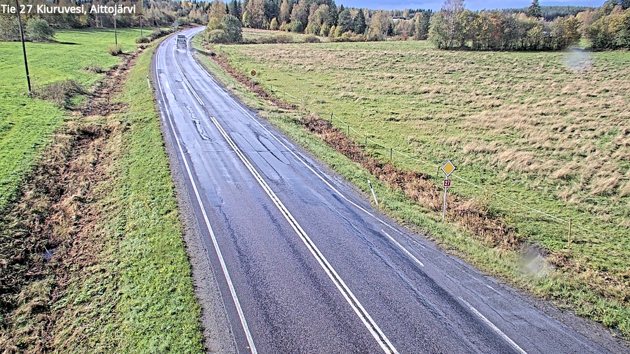 Weather Camera Image Road 27 Kiuruvesi, Aittojärvi, Kiuruvesi, Pohjois-Savo