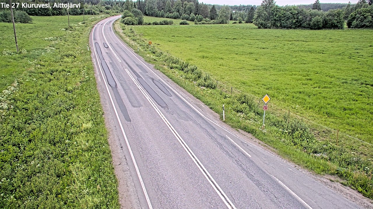 Kelikamerat Kuva Tie 27 Kiuruvesi, Aittojärvi, Kiuruvesi, Pohjois-Savo