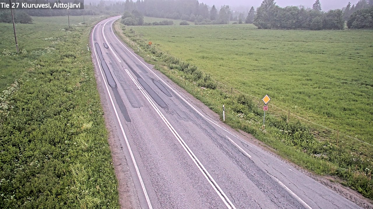 Kelikamerat Kuva Tie 27 Kiuruvesi, Aittojärvi, Kiuruvesi, Pohjois-Savo