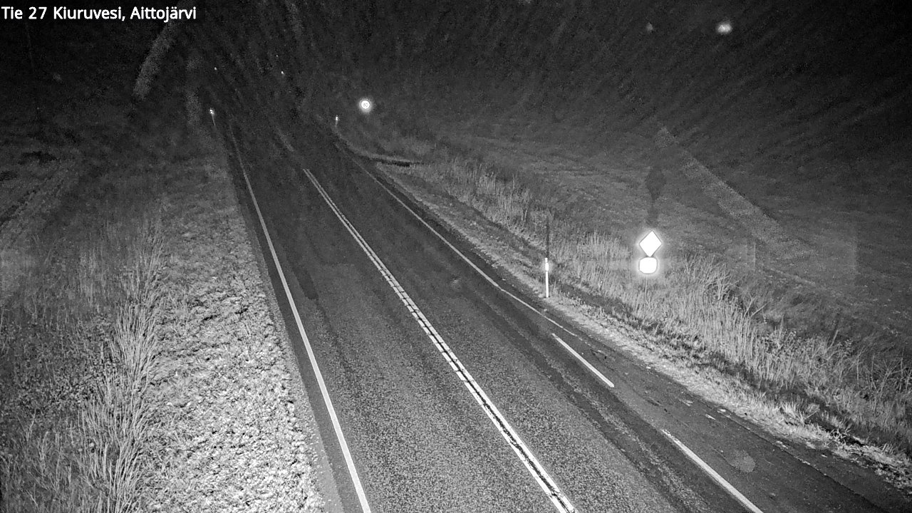 Weather Camera Image Road 27 Kiuruvesi, Aittojärvi, Kiuruvesi, Pohjois-Savo