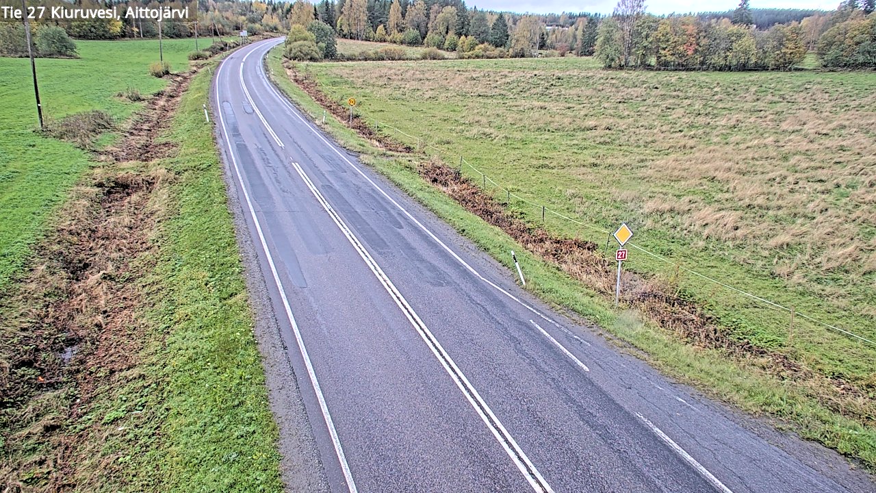 Weather Camera Image Road 27 Kiuruvesi, Aittojärvi, Kiuruvesi, Pohjois-Savo