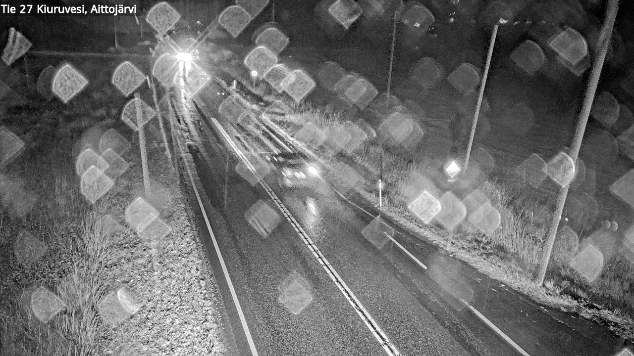 Weather Camera Image Väg 27 Kiuruvesi, Aittojärvi, Kiuruvesi, Pohjois-Savo