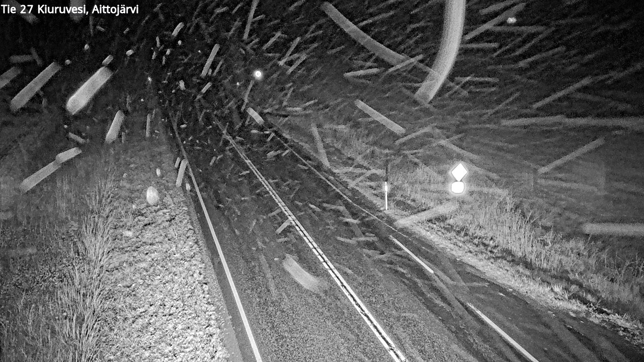 Weather Camera Image Road 27 Kiuruvesi, Aittojärvi, Kiuruvesi, Pohjois-Savo