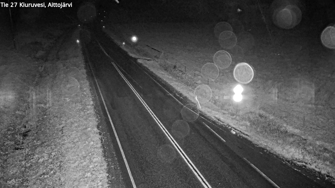 Weather Camera Image Road 27 Kiuruvesi, Aittojärvi, Kiuruvesi, Pohjois-Savo