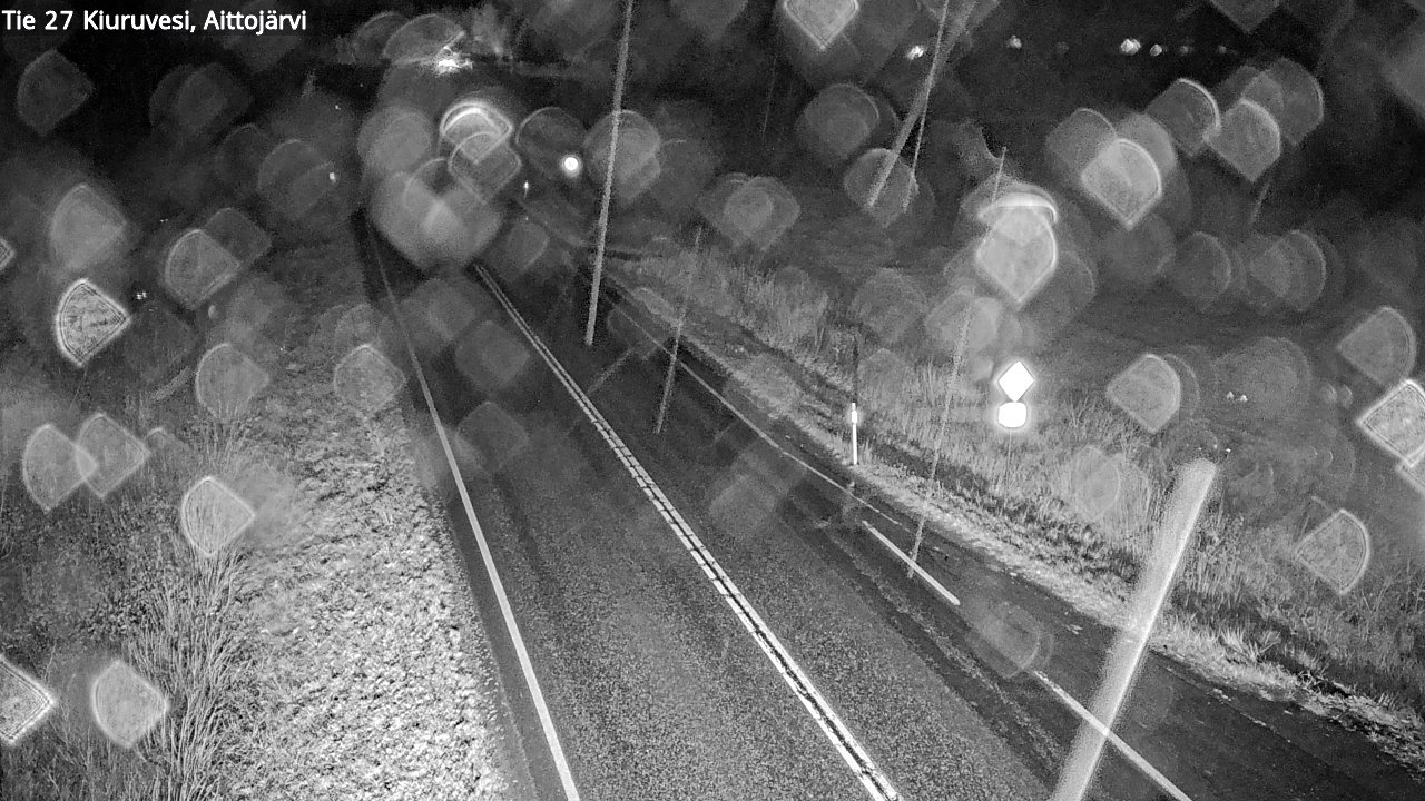 Weather Camera Image Väg 27 Kiuruvesi, Aittojärvi, Kiuruvesi, Pohjois-Savo