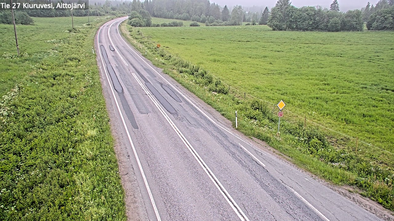 Kelikamerat Kuva Tie 27 Kiuruvesi, Aittojärvi, Kiuruvesi, Pohjois-Savo