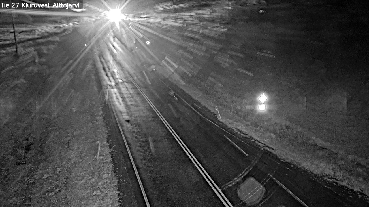 Weather Camera Image Road 27 Kiuruvesi, Aittojärvi, Kiuruvesi, Pohjois-Savo
