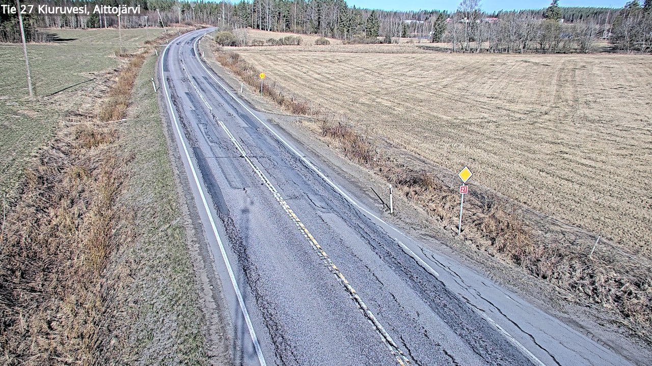 Kelikamerat Kuva Tie 27 Kiuruvesi, Aittojärvi, Kiuruvesi, Pohjois-Savo
