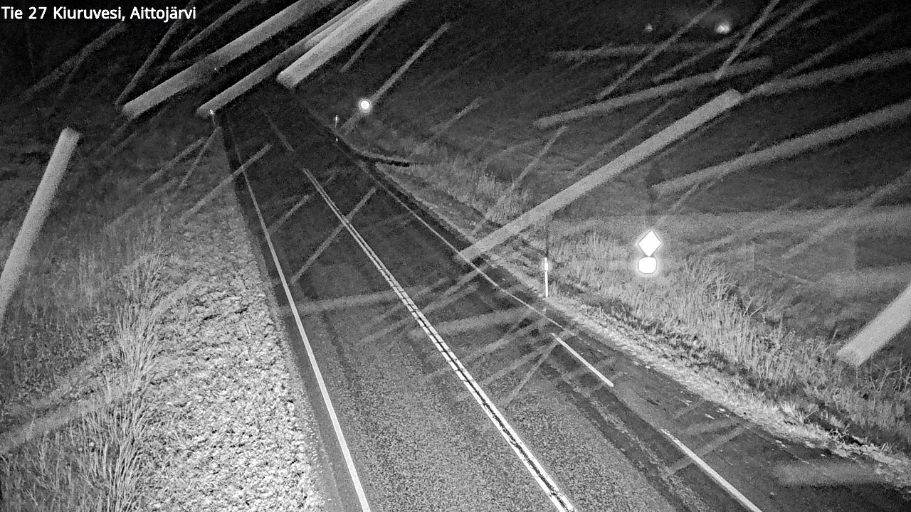 Weather Camera Image Road 27 Kiuruvesi, Aittojärvi, Kiuruvesi, Pohjois-Savo