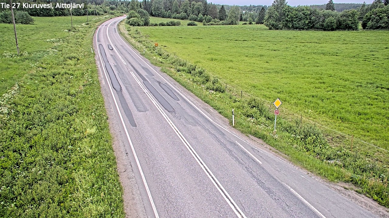 Kelikamerat Kuva Tie 27 Kiuruvesi, Aittojärvi, Kiuruvesi, Pohjois-Savo