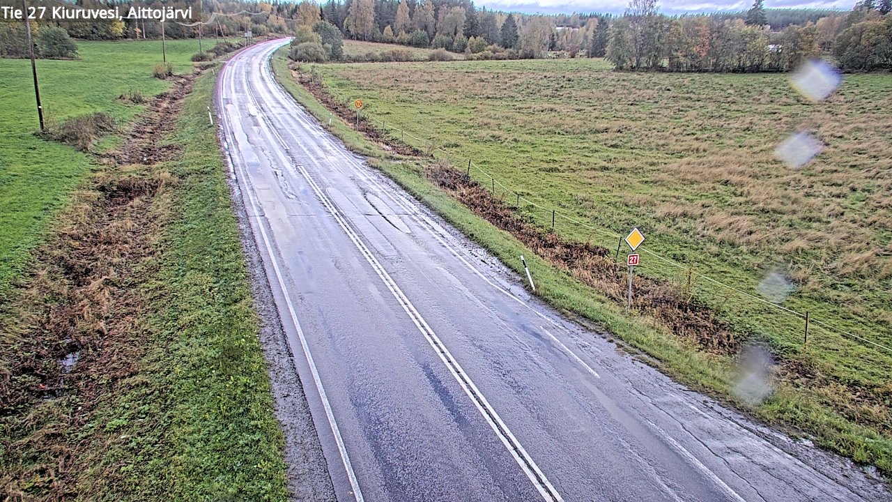 Weather Camera Image Road 27 Kiuruvesi, Aittojärvi, Kiuruvesi, Pohjois-Savo