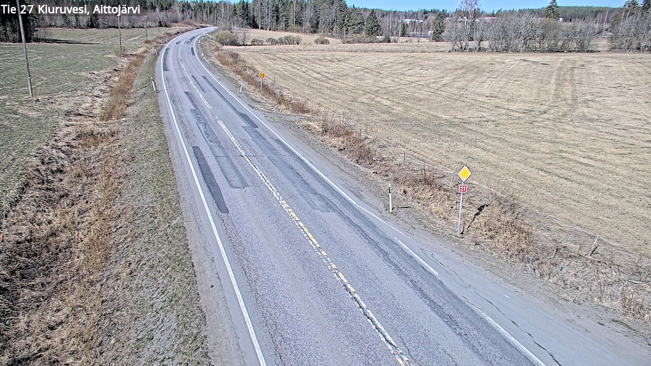 Kelikamerat Kuva Tie 27 Kiuruvesi, Aittojärvi, Kiuruvesi, Pohjois-Savo