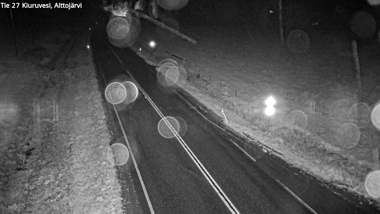 Weather Camera Image Road 27 Kiuruvesi, Aittojärvi, Kiuruvesi, Pohjois-Savo
