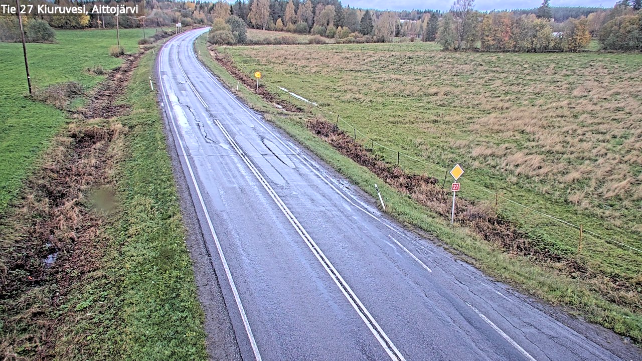 Weather Camera Image Road 27 Kiuruvesi, Aittojärvi, Kiuruvesi, Pohjois-Savo