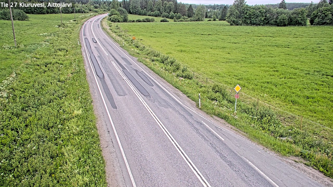 Kelikamerat Kuva Tie 27 Kiuruvesi, Aittojärvi, Kiuruvesi, Pohjois-Savo