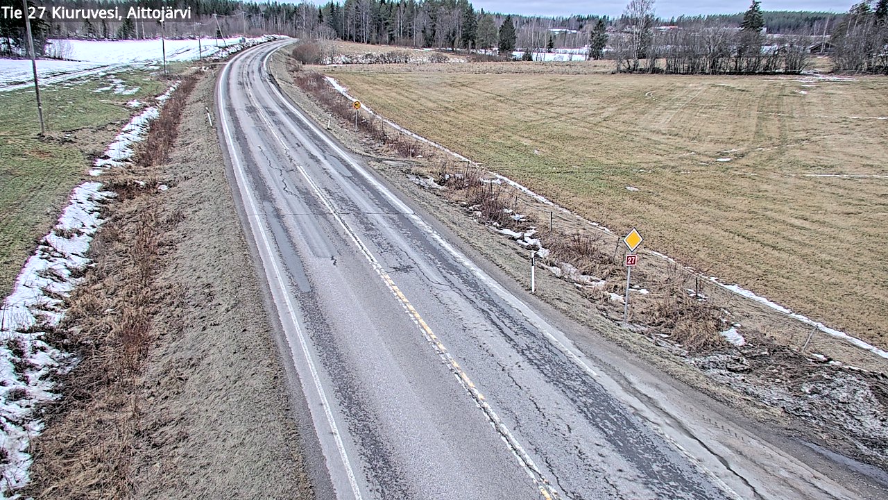 Weather Camera Image Road 27 Kiuruvesi, Aittojärvi, Kiuruvesi, Pohjois-Savo