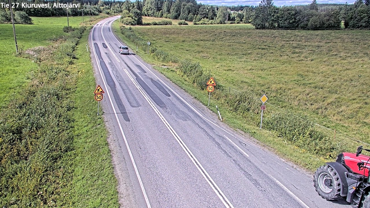 Kelikamerat Kuva Tie 27 Kiuruvesi, Aittojärvi, Kiuruvesi, Pohjois-Savo