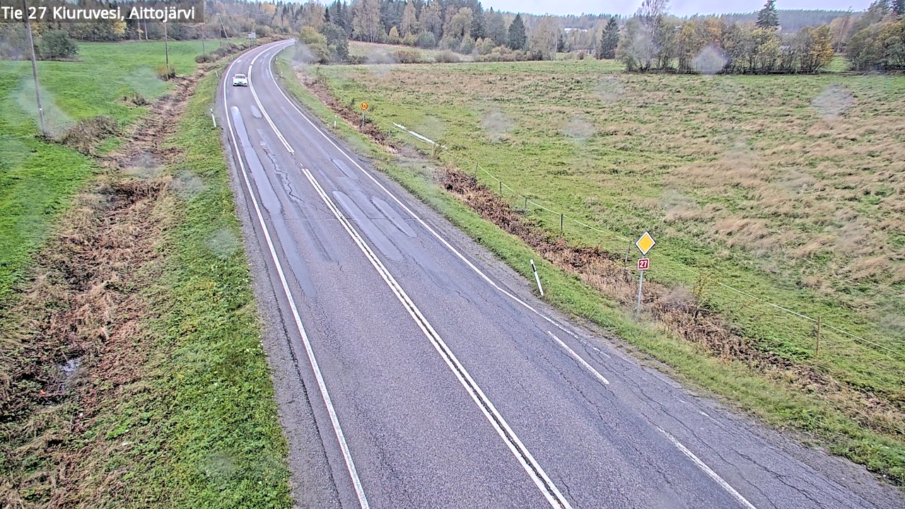 Weather Camera Image Road 27 Kiuruvesi, Aittojärvi, Kiuruvesi, Pohjois-Savo