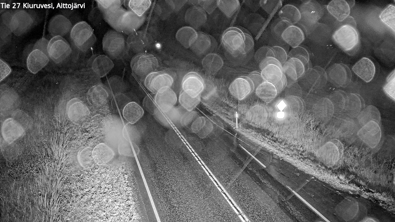 Weather Camera Image Väg 27 Kiuruvesi, Aittojärvi, Kiuruvesi, Pohjois-Savo