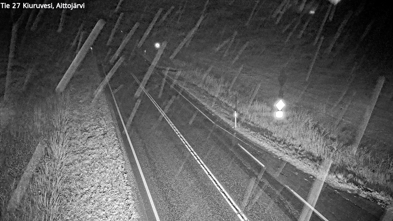 Weather Camera Image Road 27 Kiuruvesi, Aittojärvi, Kiuruvesi, Pohjois-Savo