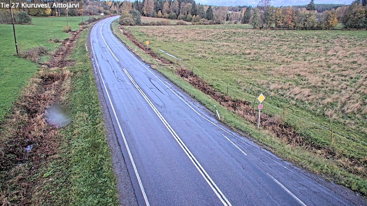 Weather Camera Image Road 27 Kiuruvesi, Aittojärvi, Kiuruvesi, Pohjois-Savo