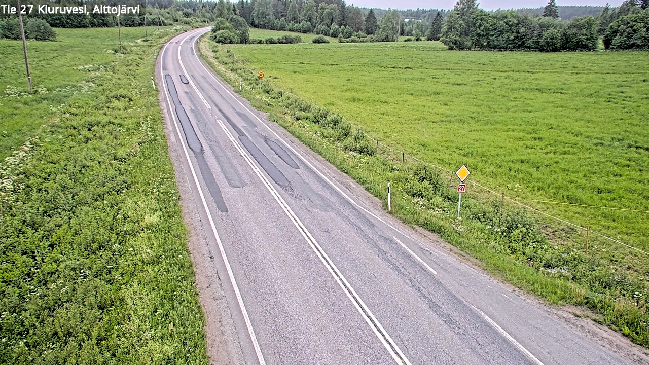 Kelikamerat Kuva Tie 27 Kiuruvesi, Aittojärvi, Kiuruvesi, Pohjois-Savo
