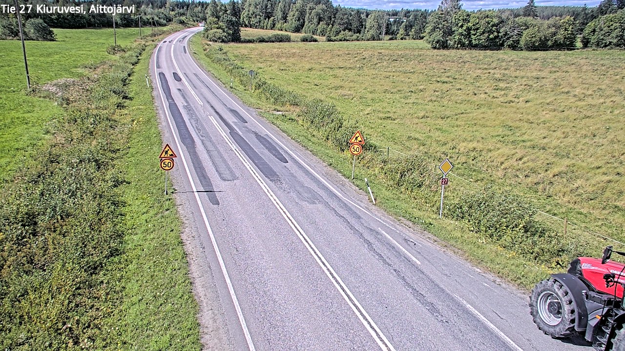 Kelikamerat Kuva Tie 27 Kiuruvesi, Aittojärvi, Kiuruvesi, Pohjois-Savo