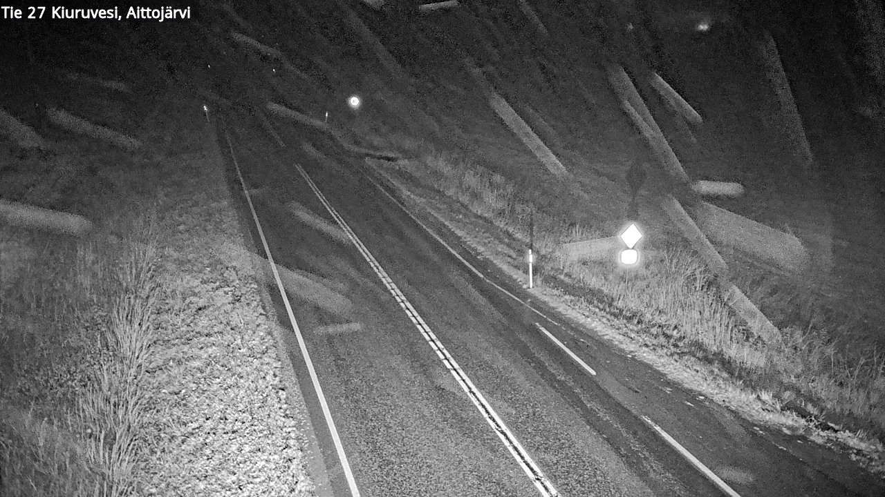 Weather Camera Image Road 27 Kiuruvesi, Aittojärvi, Kiuruvesi, Pohjois-Savo