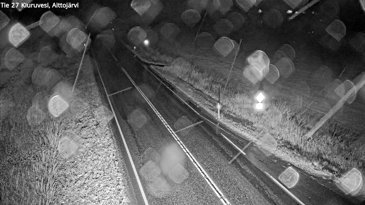 Weather Camera Image Väg 27 Kiuruvesi, Aittojärvi, Kiuruvesi, Pohjois-Savo