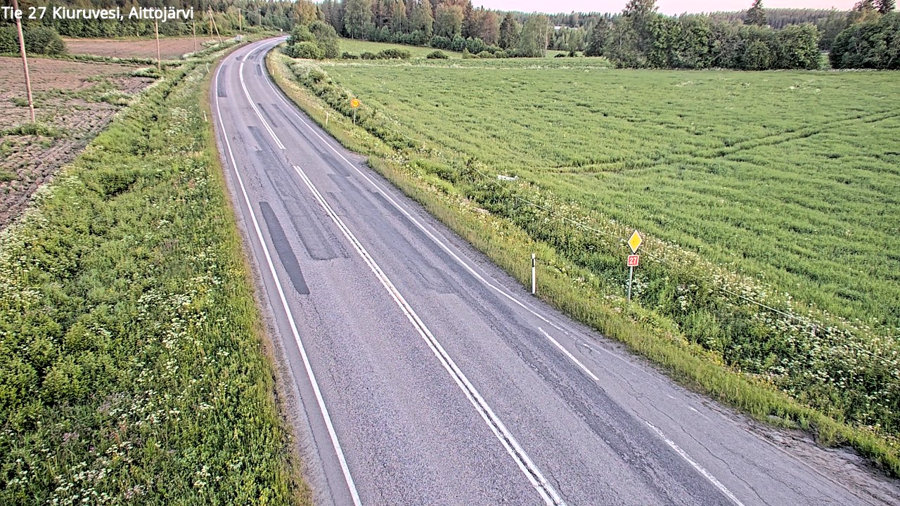 Kelikamerat Kuva Tie 27 Kiuruvesi, Aittojärvi, Kiuruvesi, Pohjois-Savo
