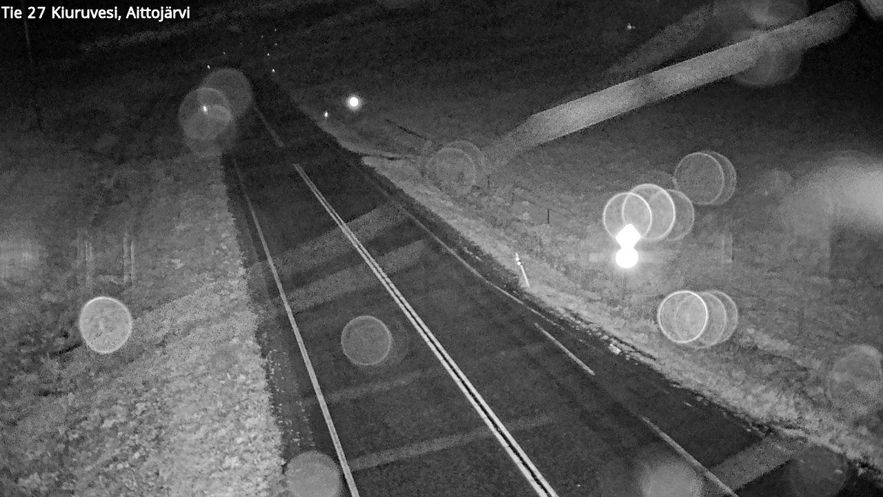 Weather Camera Image Road 27 Kiuruvesi, Aittojärvi, Kiuruvesi, Pohjois-Savo