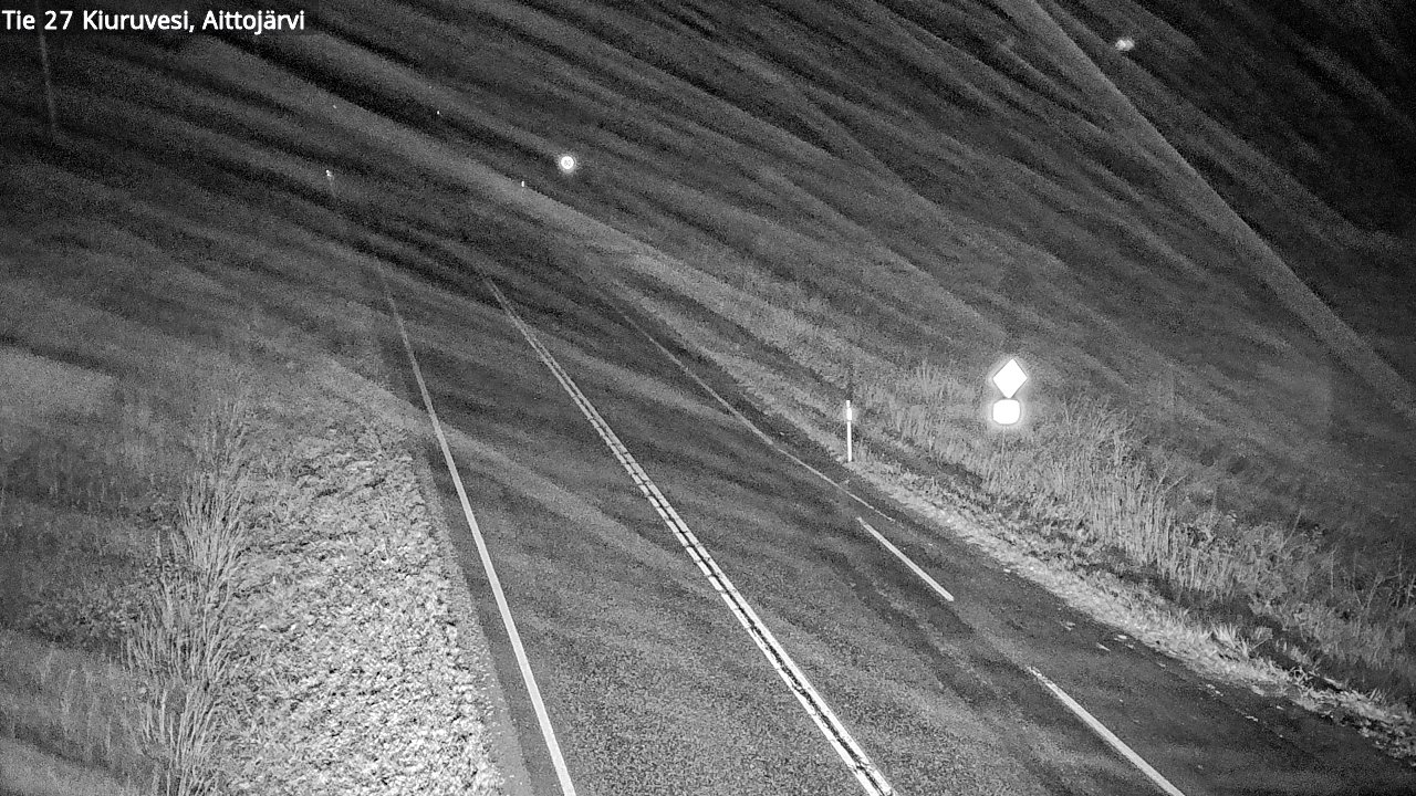 Weather Camera Image Road 27 Kiuruvesi, Aittojärvi, Kiuruvesi, Pohjois-Savo